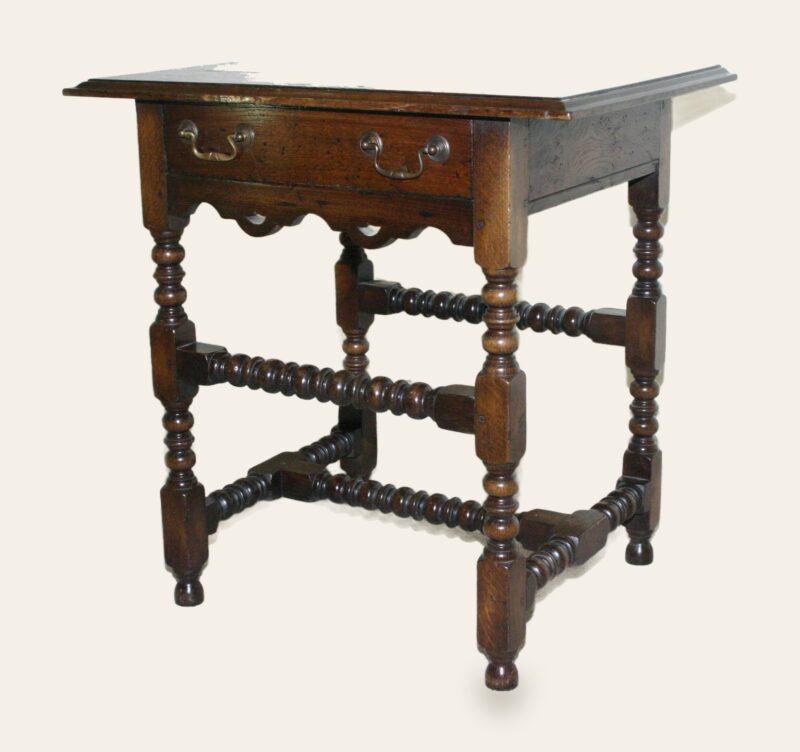 Bobbin side table 917 — handmade by Bryn Hall in Suffolk