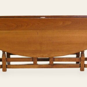 Cherry gateleg table 307 closed up — handmade by Bryn Hall in Suffolk