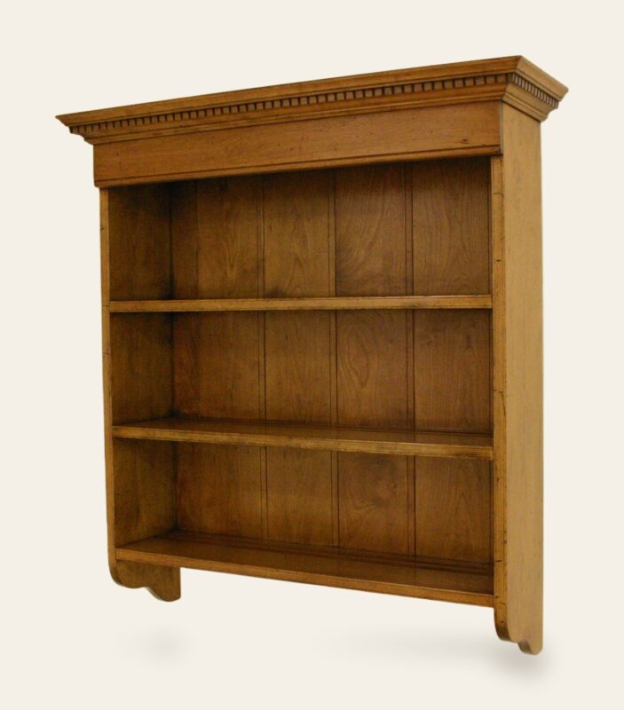 Delf rack, angle view cherry — handmade by Bryn Hall in Suffolk
