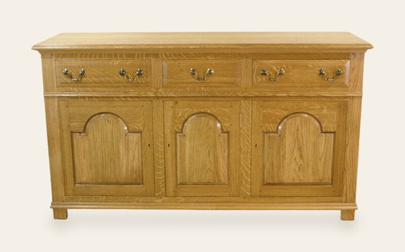 Dresser base 109 with centre doors, front view — handmade by Bryn Hall in Suffolk
