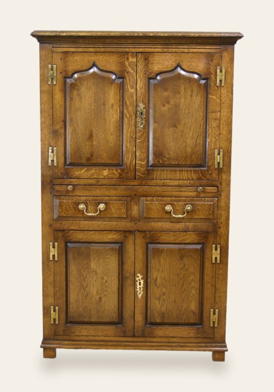 Drinks cabinet 148, front view — handmade by Bryn Hall in Suffolk