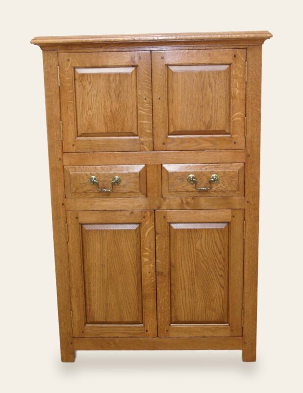 Drinks cabinet 148sp square panels — handmade by Bryn Hall in Suffolk