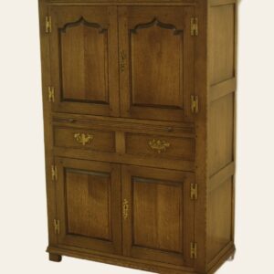 Drinks cabinet four door 148, angle view — handmade by Bryn Hall in Suffolk