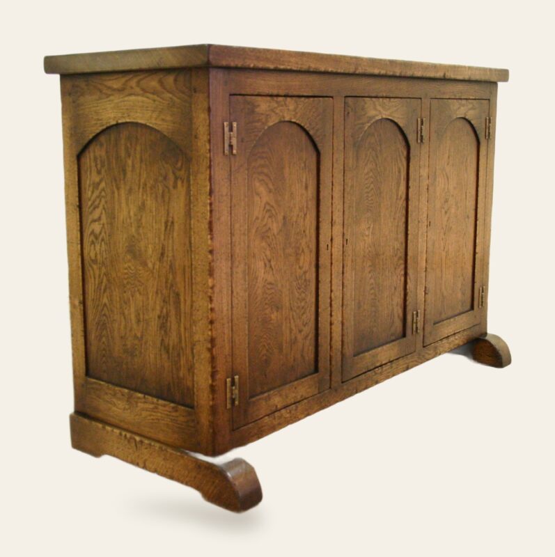 Drinks cabinet three door, view 2 — handmade by Bryn Hall in Suffolk