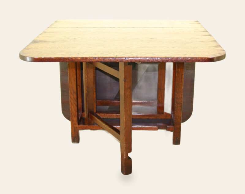 Drop leaf table one leaf leaf up — handmade by Bryn Hall in Suffolk