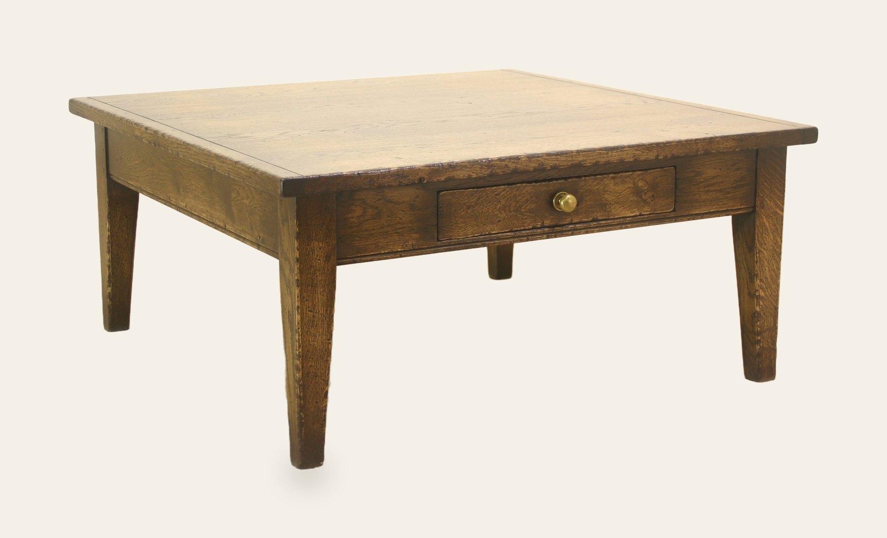 Farm house coffee table one drawer 700sp, view 2 — handmade by Bryn Hall in Suffolk