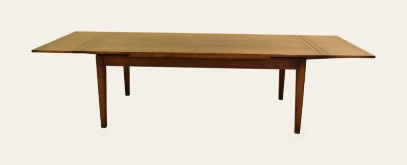Farm house drawleaf table both leaves out — handmade by Bryn Hall in Suffolk