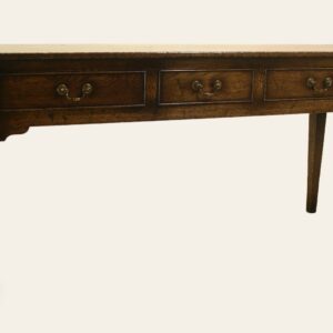 Farm house sofa table three drawers 137b, view 2 — handmade by Bryn Hall in Suffolk