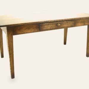 Farm house table one drawer 300, view 2 — handmade by Bryn Hall in Suffolk