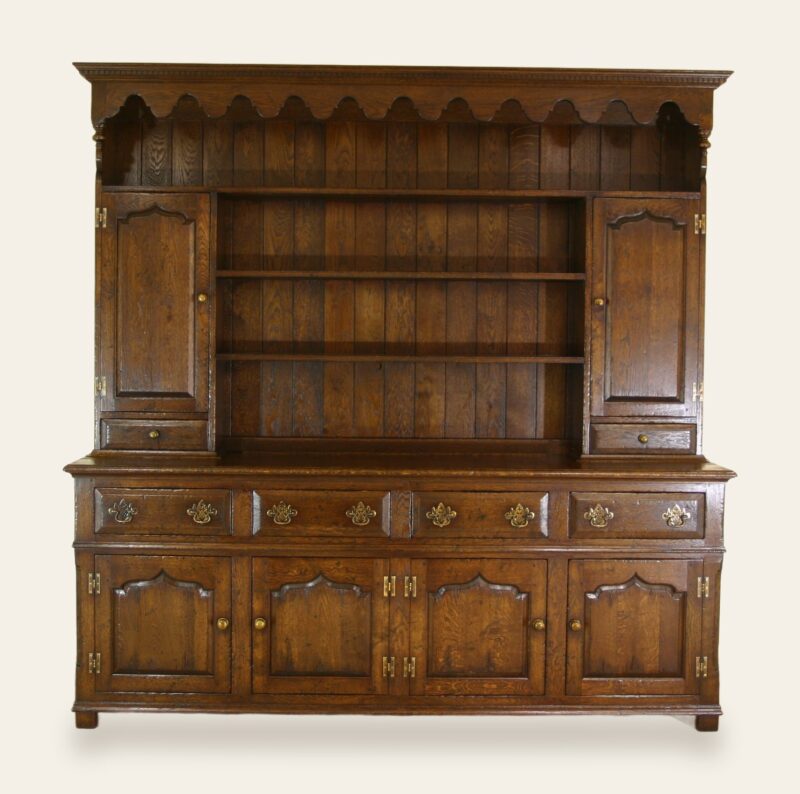 Four door dresser and rack 209, front view — handmade by Bryn Hall in Suffolk