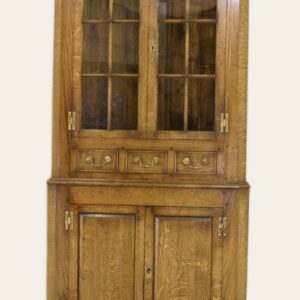 Glazed corner cupboard 143a — handmade by Bryn Hall in Suffolk