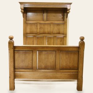 Half tester bed 930a front shot — handmade by Bryn Hall in Suffolk