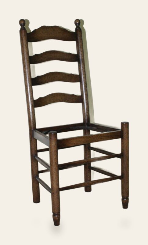 Ladder back no rush seat — handmade by Bryn Hall in Suffolk