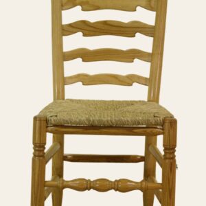 Ladder back single chair 514a, front view — handmade by Bryn Hall in Suffolk