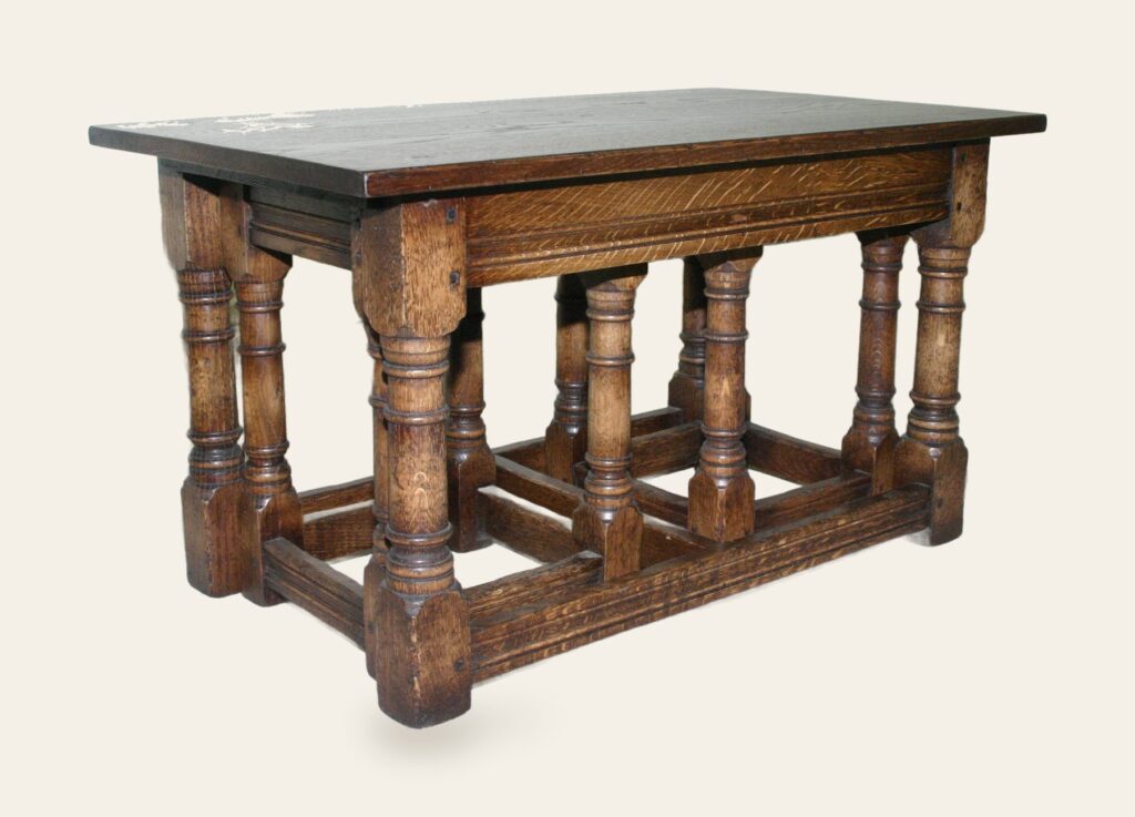 Long john nest of table 721b — handmade by Bryn Hall in Suffolk