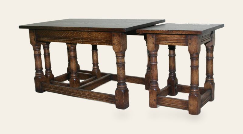 Long john nest of table 721b small table out — handmade by Bryn Hall in Suffolk