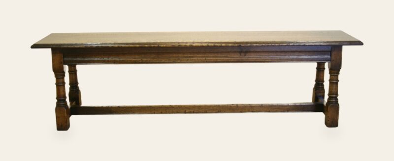 Long stool, view 2 — handmade by Bryn Hall in Suffolk