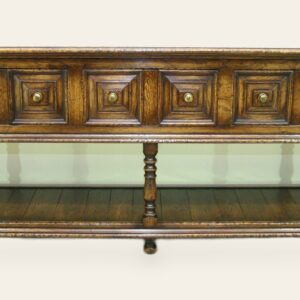Moulded front potboard base 951, front, view 2 — handmade by Bryn Hall in Suffolk