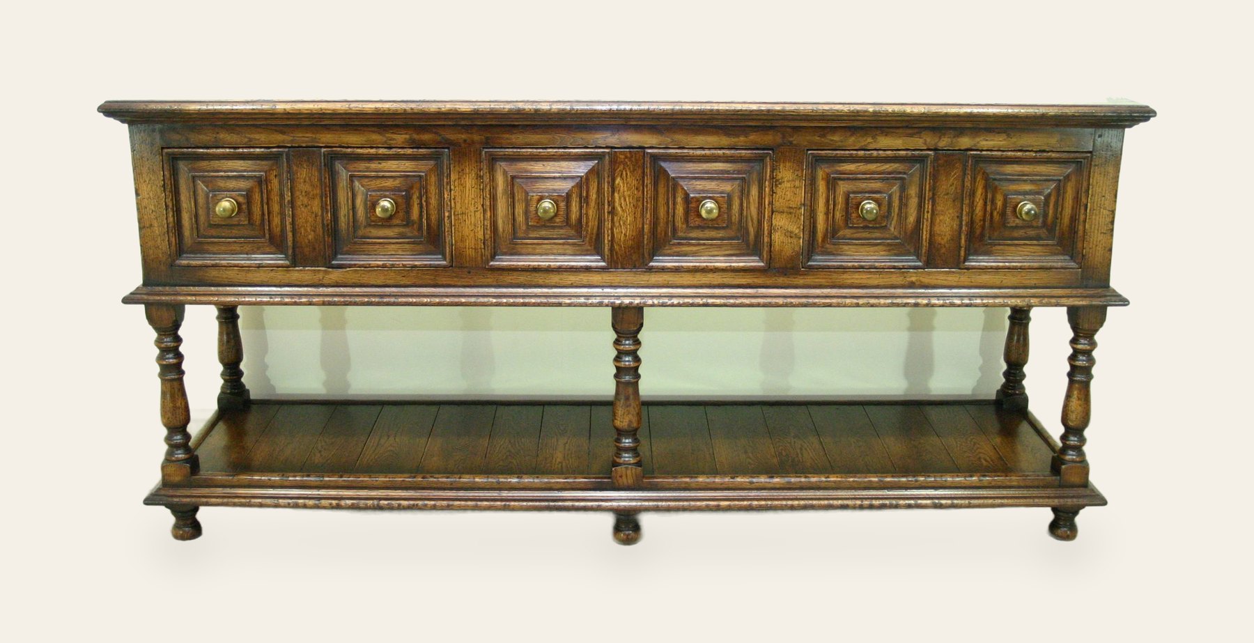 Moulded front potboard base 951, front, view 2 — handmade by Bryn Hall in Suffolk