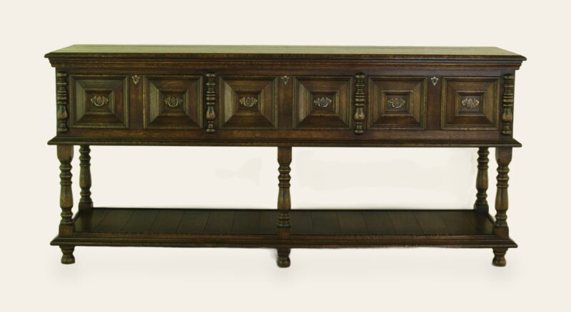 Moulded front potboard base 951, front view — handmade by Bryn Hall in Suffolk