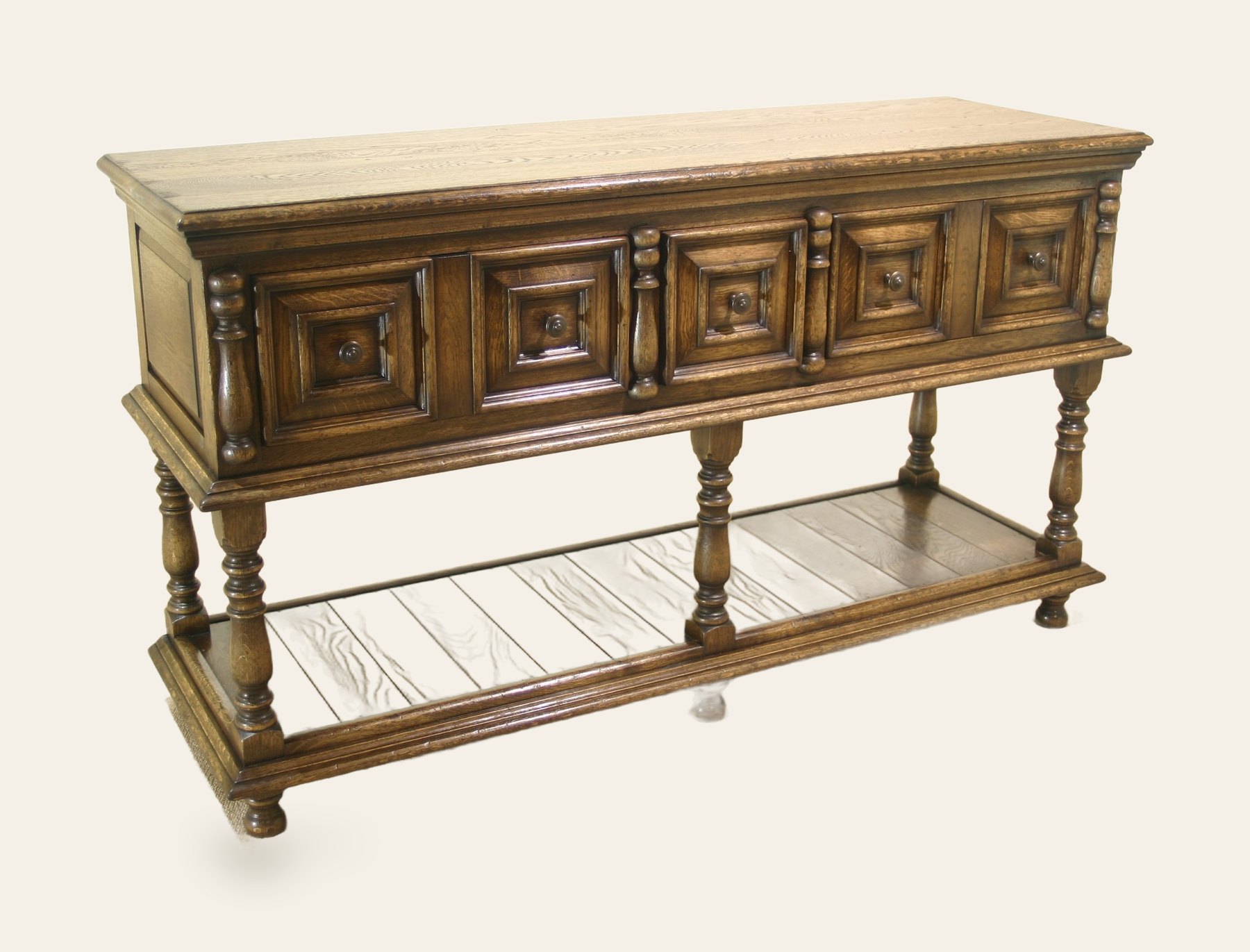 Moulded front potboard base 951, view 1 — handmade by Bryn Hall in Suffolk