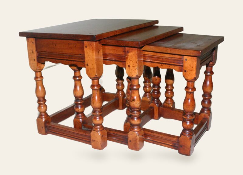 Nest of table 721 open up cherry — handmade by Bryn Hall in Suffolk