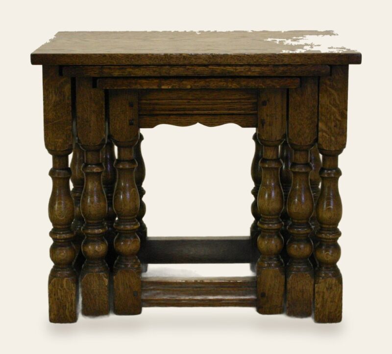 Nest of tables 721 closed — handmade by Bryn Hall in Suffolk