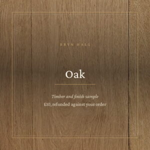 Sanded oak sample board