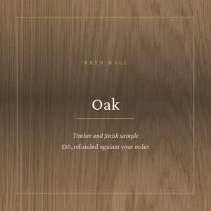Sanded plain oak sample board