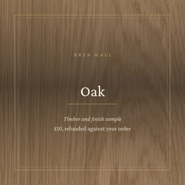 Sanded plain oak sample board