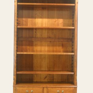 Open bookcase with drawers 116a cherry, view 1 — handmade by Bryn Hall in Suffolk