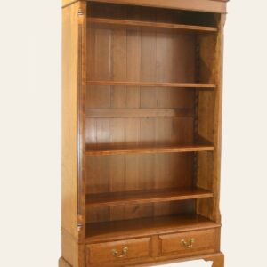 Open bookcase with drawers 116a cherry, view 2 — handmade by Bryn Hall in Suffolk