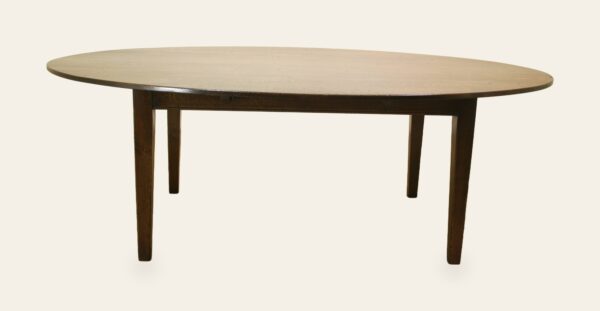 Oval farm house farm table 347, view 1 — handmade by Bryn Hall in Suffolk