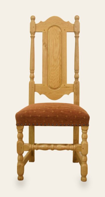 Panel back chair 519 natural, view 1 — handmade by Bryn Hall in Suffolk