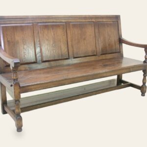 Panelled bench settle 971 — handmade by Bryn Hall in Suffolk