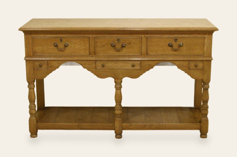 Potboard with candle drawers 127 4ft 5in — handmade by Bryn Hall in Suffolk