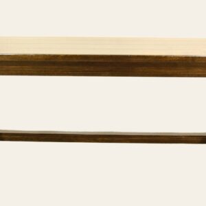 Refectory table 2 inch top 303, side view — handmade by Bryn Hall in Suffolk