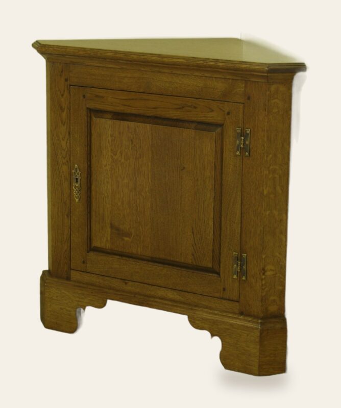 Small corner cabinet, view 2 — handmade by Bryn Hall in Suffolk
