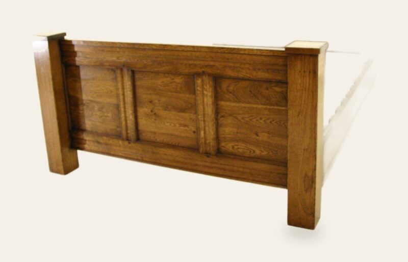 Small panel bed — handmade by Bryn Hall in Suffolk