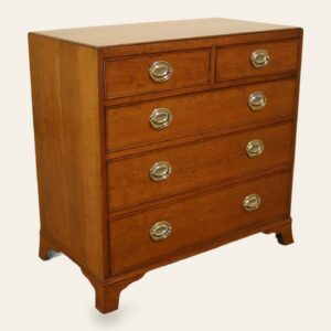 Tea caddy chest of drawers, angle view — handmade by Bryn Hall in Suffolk