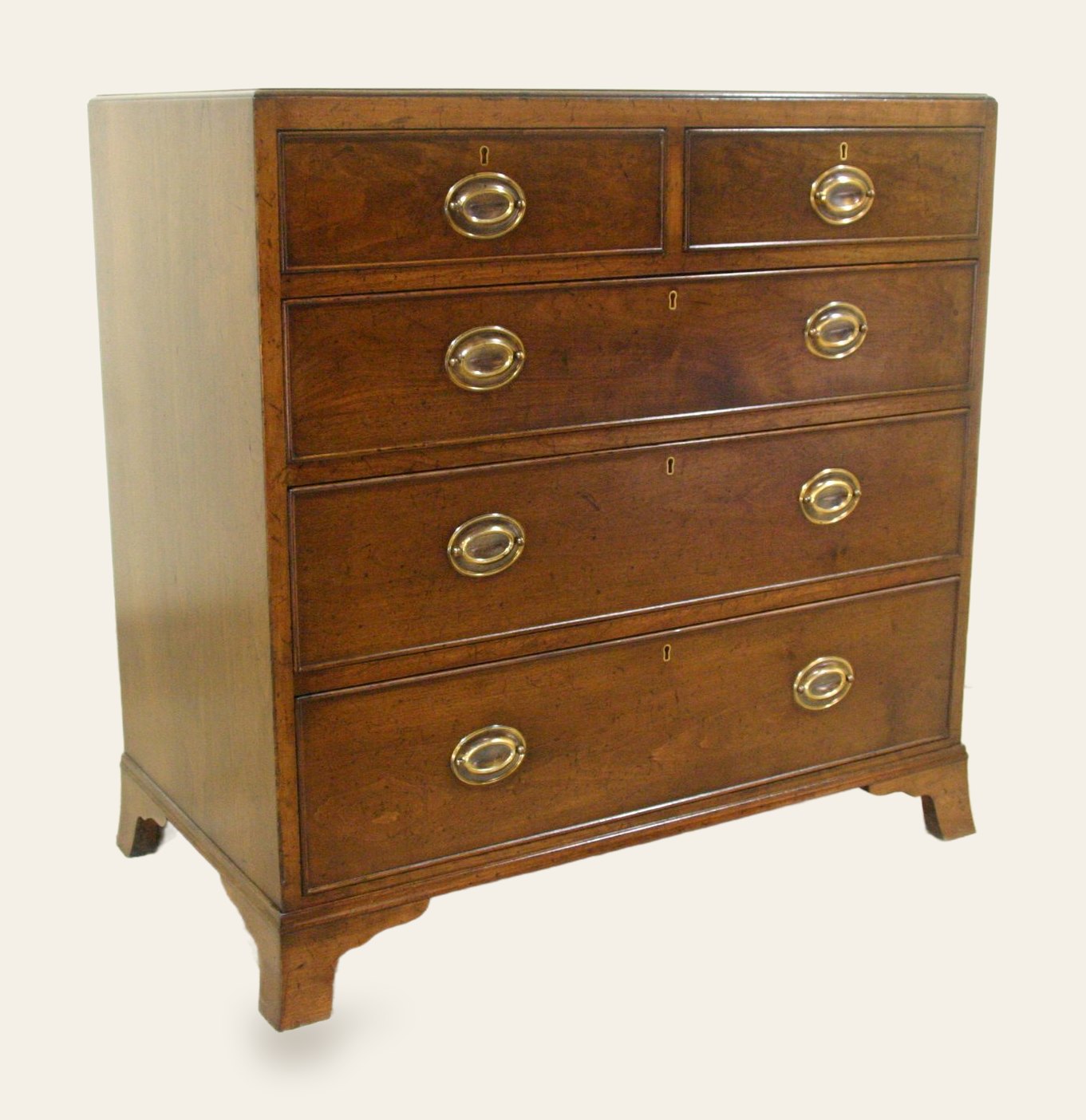 Tea caddy chest of drawers, angle view cherry — handmade by Bryn Hall in Suffolk
