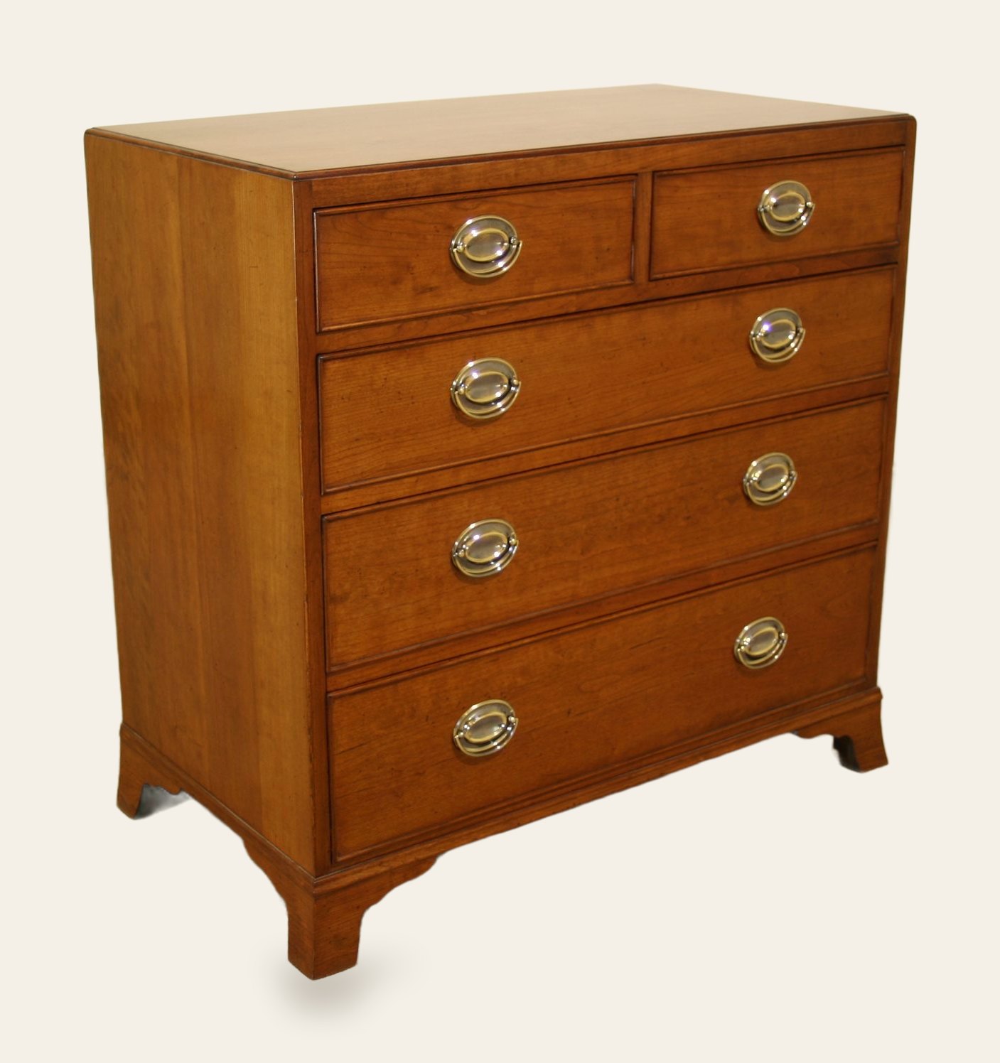 Tea caddy chest of drawers, angle view — handmade by Bryn Hall in Suffolk