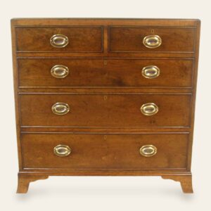 Tea caddy chest of drawers, front view cherry — handmade by Bryn Hall in Suffolk