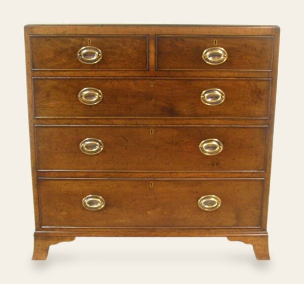 Tea caddy chest of drawers, front view cherry — handmade by Bryn Hall in Suffolk