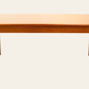 Thailand fixed top table 300b, side view — handmade by Bryn Hall in Suffolk