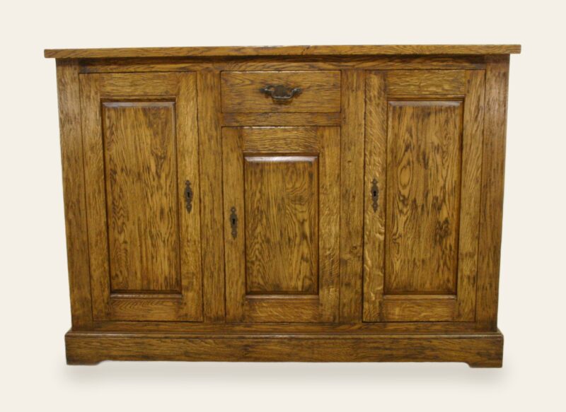 Three door dresser base sand blasted — handmade by Bryn Hall in Suffolk