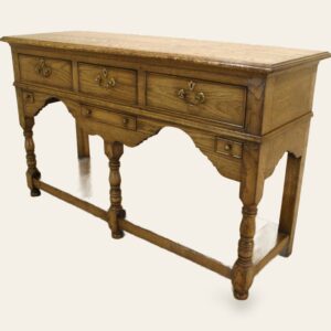 Three draw potboard base 127 side on view — handmade by Bryn Hall in Suffolk