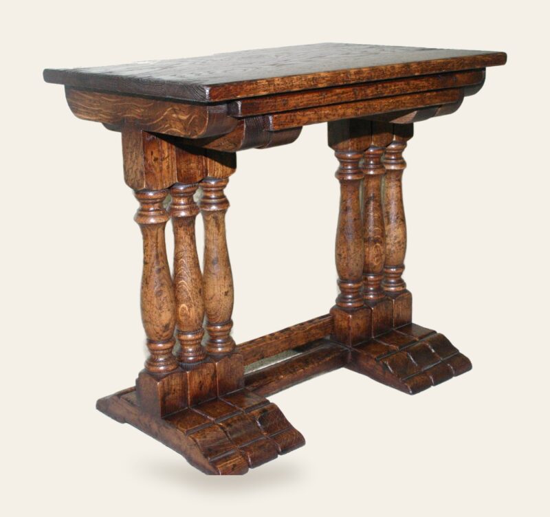 Trestle nest of table 721a — handmade by Bryn Hall in Suffolk