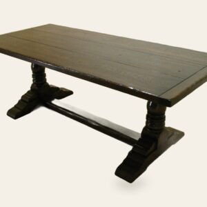 Turnd base refectory table 340 — handmade by Bryn Hall in Suffolk