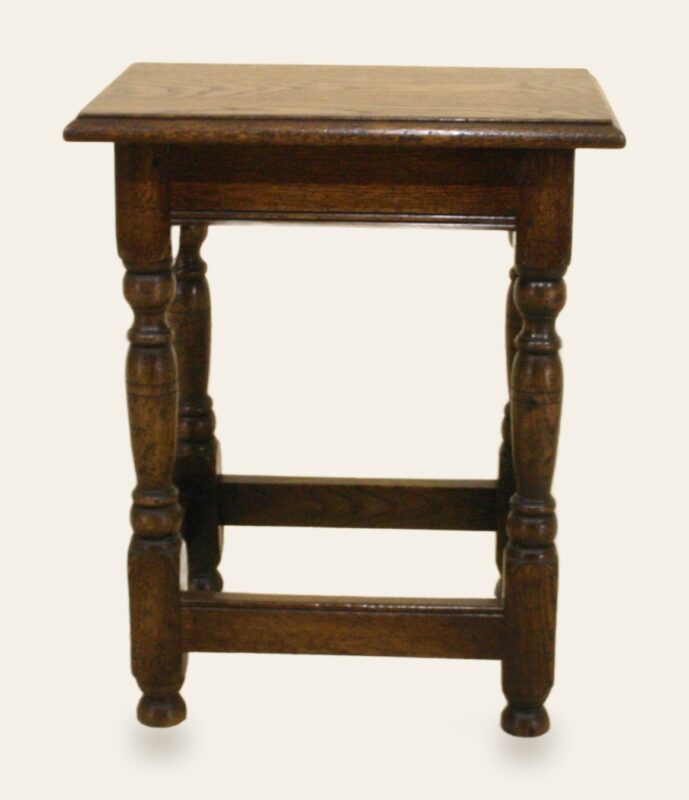 Turned leg stool — handmade by Bryn Hall in Suffolk